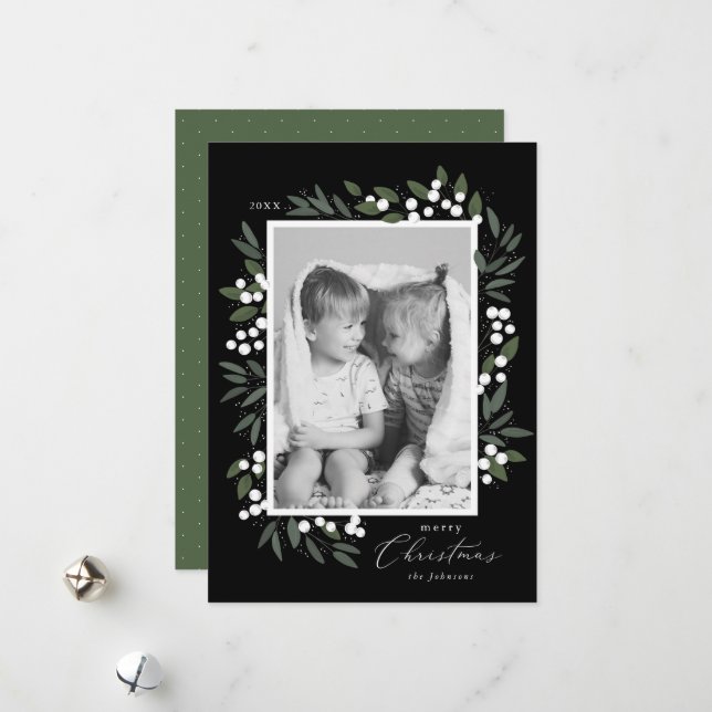 Julbärskort för högtider julkort (Fram/Back In Situ)