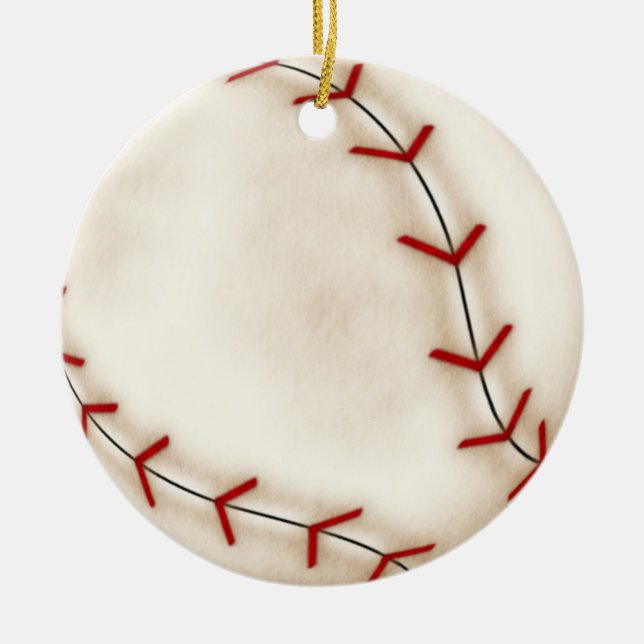 Julbaseball Julgransprydnad Keramik (Framsidan)
