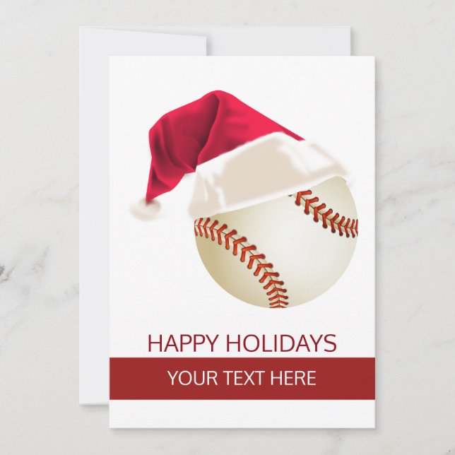 Julbaseboll Boll Tomte Hatt kort (Framsida)