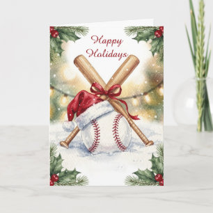 Julbaseboll julkort helgkort