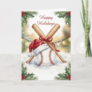 Julbaseboll julkort helgkort