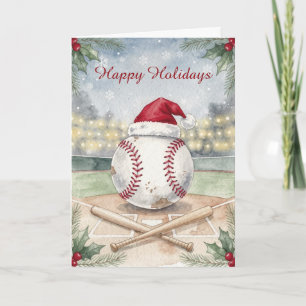 Julbaseboll julkort helgkort