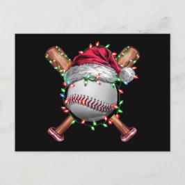 Julbaseboll Tomte Sport Jul Julfirande Helg Vykort