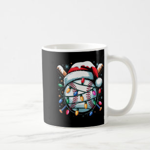 Julbasebollpojke Ungdom Barn Män Santa Hatt Xma Kaffemugg