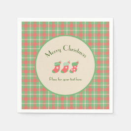 Julbaserad grönt Play Pappersservett