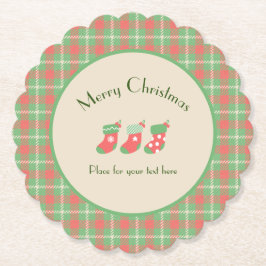 Julbaserad grönt Play Underlägg Papper