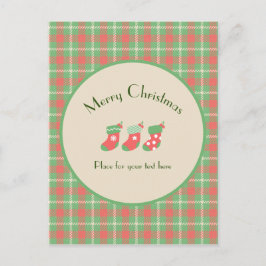 Julbaserad grönt Play Vykort