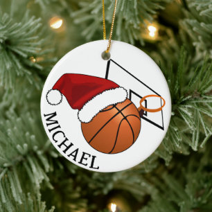 Julbasket och Ring Julgransprydnad Keramik