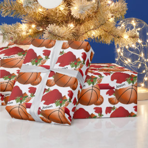 JulbasketBall DIY Text Presentpapper