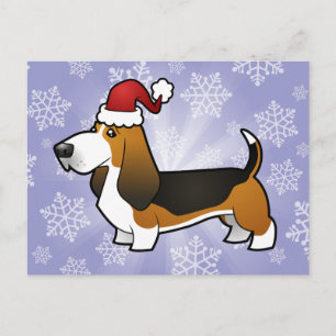 Julbasset Hound Helg Vykort
