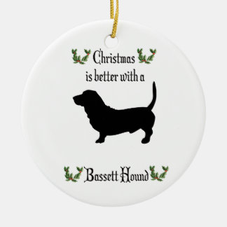 Julbasset Hound Hund Ornament