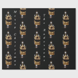 Julbåt med gyllene Ljus Presentpapper