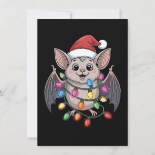Julbat Santa hatt Ljussättning Xmas Högtid Djur Inbjudningar