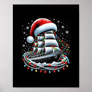 Julbåtssegling Kryssningsbåt Omgiven B Poster