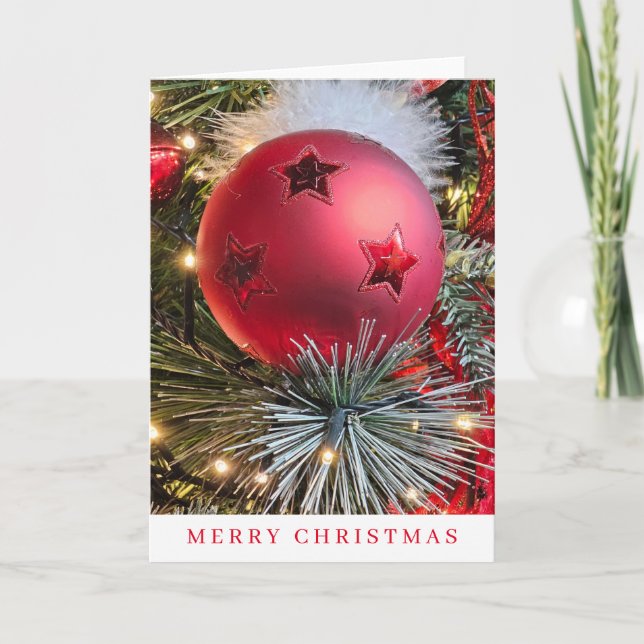 Julbaubaud på nära julkort helgkort (Framsida)