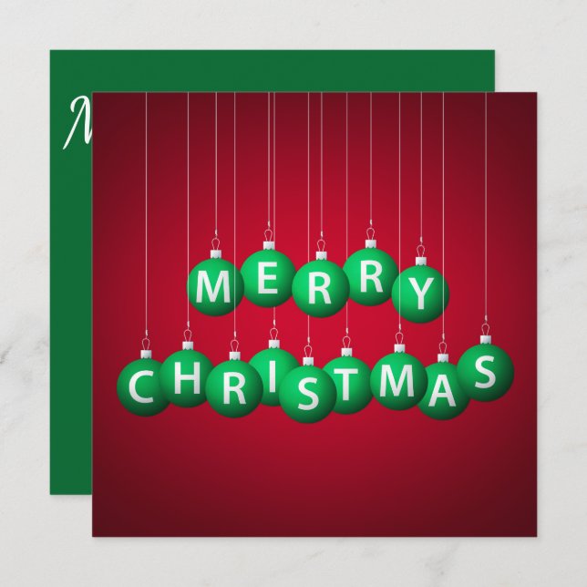 Julbauber Inbjudningar (Fram/baksida)