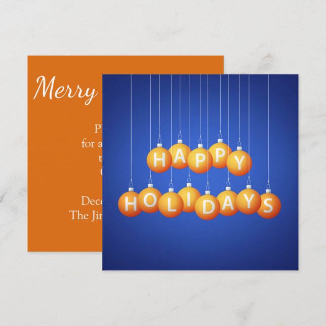 Julbauber Inbjudningar (Fram/baksida)