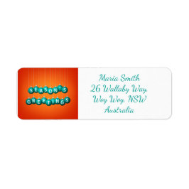 Julbauber Returadress Etikett