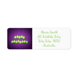 Julbauber Returadress Etikett