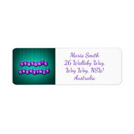 Julbauber Returadress Etikett