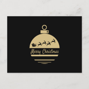 Julbauble God jul Vykort