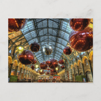 Julbaubles i Covent Garden Markets, London Helg Vykort
