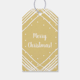 julBeige God jul Presentetikett