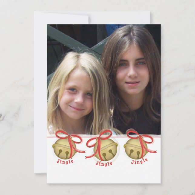 Julbell-Dubbla, sidfoto Julkort (Framsida)