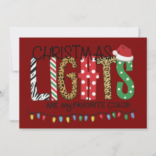 Julbelysning Är Min Favoritfärg Tomte Jul Julkort