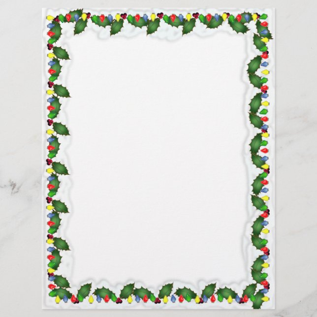 Julbelysning brevpapper reklamblad (Framsidan)