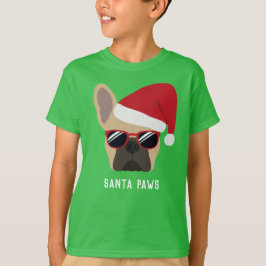 Julbelysning Fawn Fransk Bulldog T-Shirt