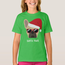Julbelysning Fawn Fransk Bulldog T Shirt