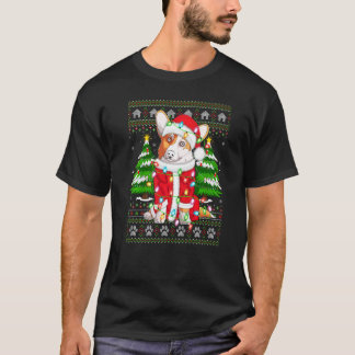 Julbelysning Ful Tomte Corgi Jul T Shirt
