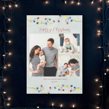 Julbelysning God Jul Familjefoto