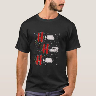 Julbelysning HO HO HO brevbärare bil rolig ful jul T Shirt