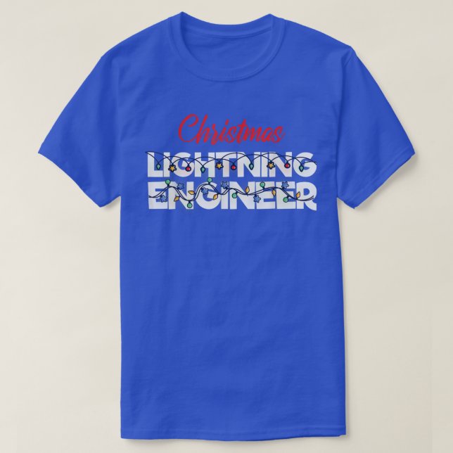 Julbelysning Ingenjör jul Ljus Engin Engin T Shirt (Design framsida)