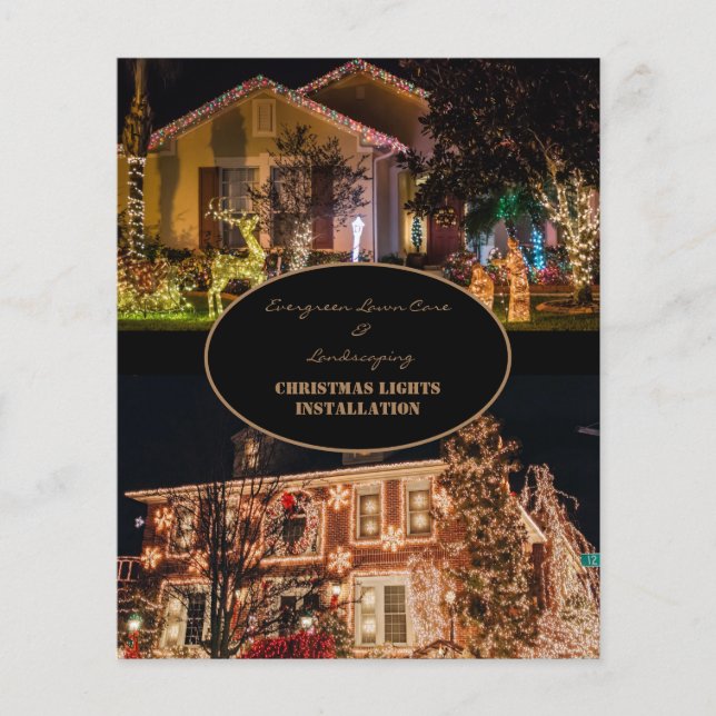 Julbelysning Installation 2 Foto Flygblad (Framsidan)