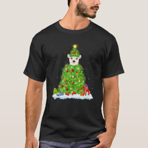 Julbelysning Isbjörn Julgran Rolig Isbjörn Jul T Shirt