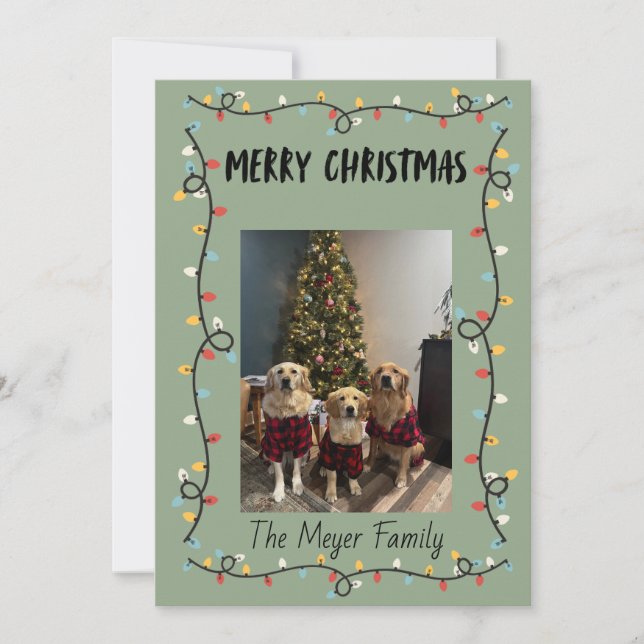 Julbelysning Julkort (Framsida)