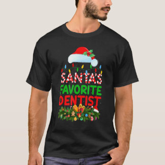 Julbelysning Jultomtens favorit tandläkare jul T Shirt