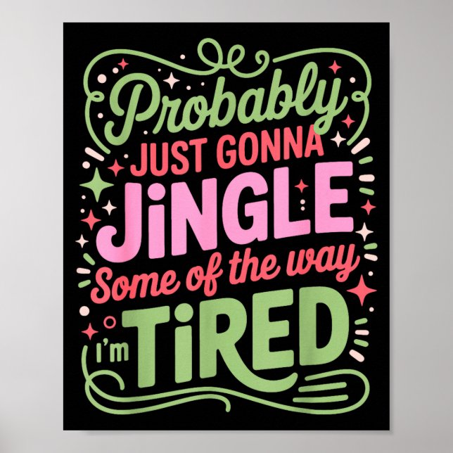 Julbelysning Kommer Nog Bara Att Klinga Något O Poster (Framsidan)