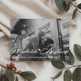 Julbelysning Nygifta Jul Fotoöverlägg Julkort