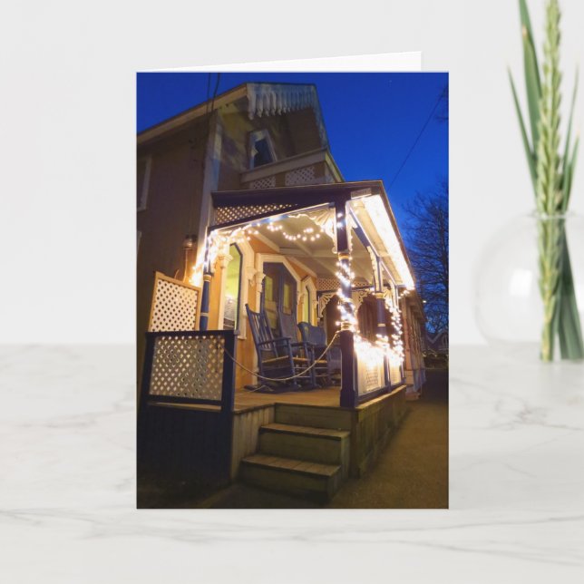 Julbelysning och gungstolar - Martha's Vineyard Kort (Framsida)