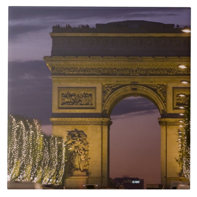 Julbelysning på Champs Elysees Kakelplatta (Framsidan)