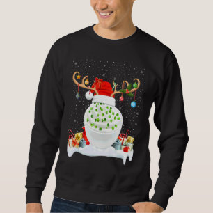 Julbelysning Ren Tomte Hatt Syrkram Kristus Lång Ärmad Tröja