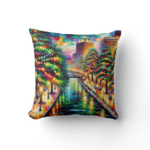 "Julbelysning: San Antonio Riverpromenad"