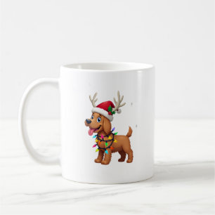 Julbelysning Soft Coated Wheaten Terrier Hund T Kaffemugg