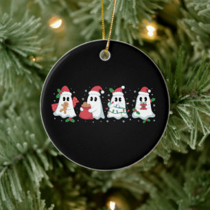 Julbelysning Söt Spöklik Jul Boo Julgransprydnad Keramik