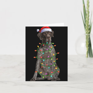 Julbelysning Tomte Tysk Korthår Inter Hund Jul Kort