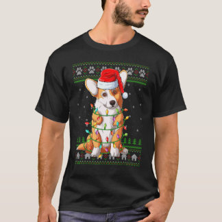 Julbelysning Tomtehatt Fåfäng Welsh Corgi Jul T Shirt